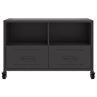 TV-skab Sort 68x39x43,5 cm Stål
