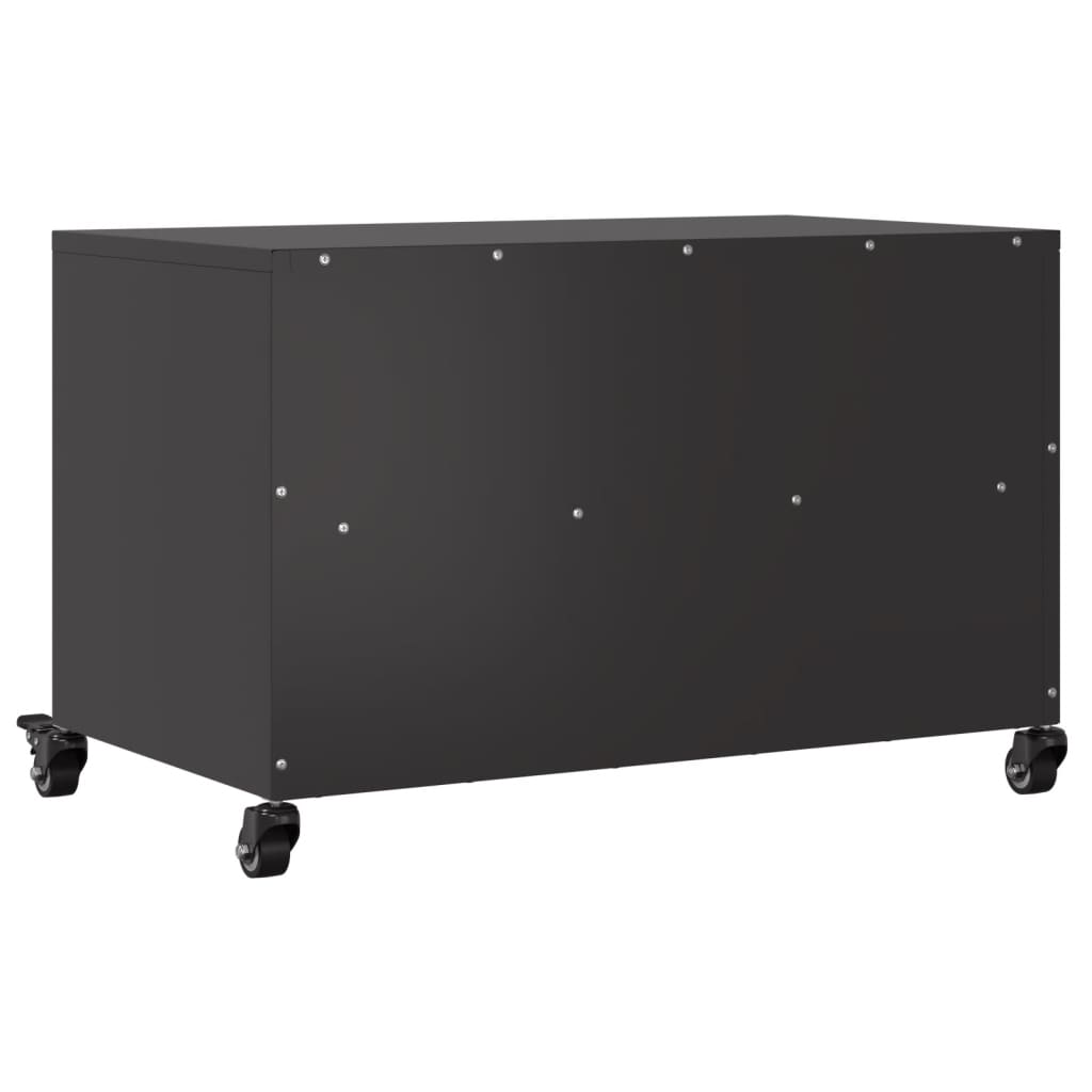 TV-skab Sort 68x39x43,5 cm Stål
