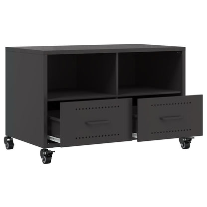 TV-skab Sort 68x39x43,5 cm Stål
