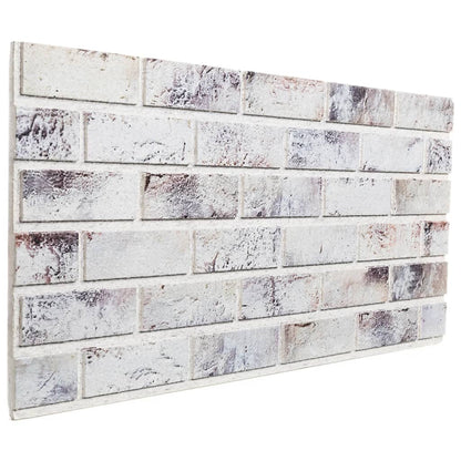 3D vægpaneler 10 stk Lysegrå 100x50 cm EPS