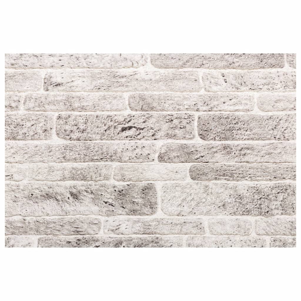 3D vægpaneler 10 stk Lysegrå 100x50 cm EPS