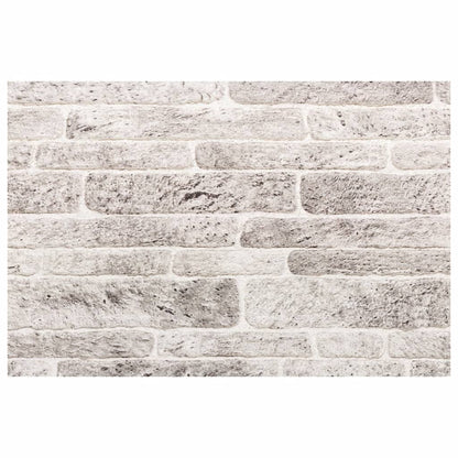 3D vægpaneler 10 stk Lysegrå 100x50 cm EPS
