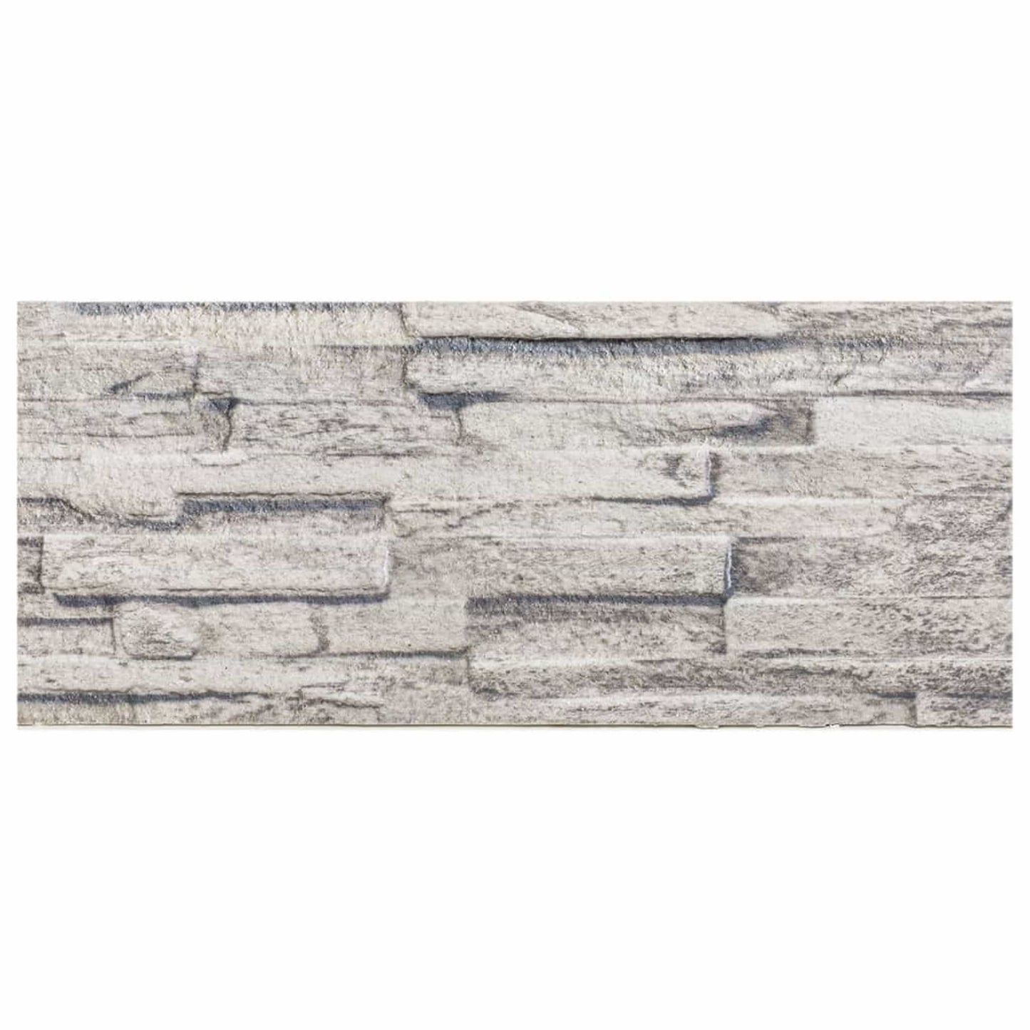 3D vægpaneler 14 stk Lysegrå 100x25 cm EPS