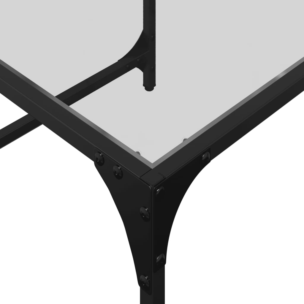 Redeborde 2 stk med glasplade Transparent Stål