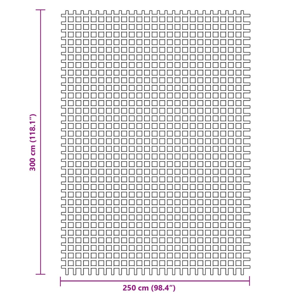 telttæppe antracit 3x2,5 m