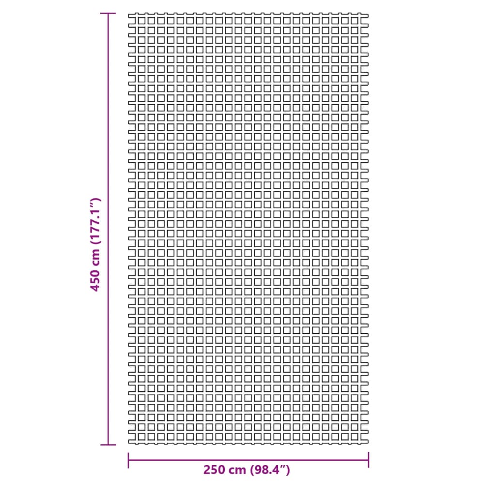Zeltteppich Anthrazit 4,5x2,5 m