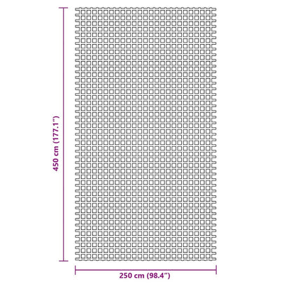 Zeltteppich Anthrazit 4,5x2,5 m