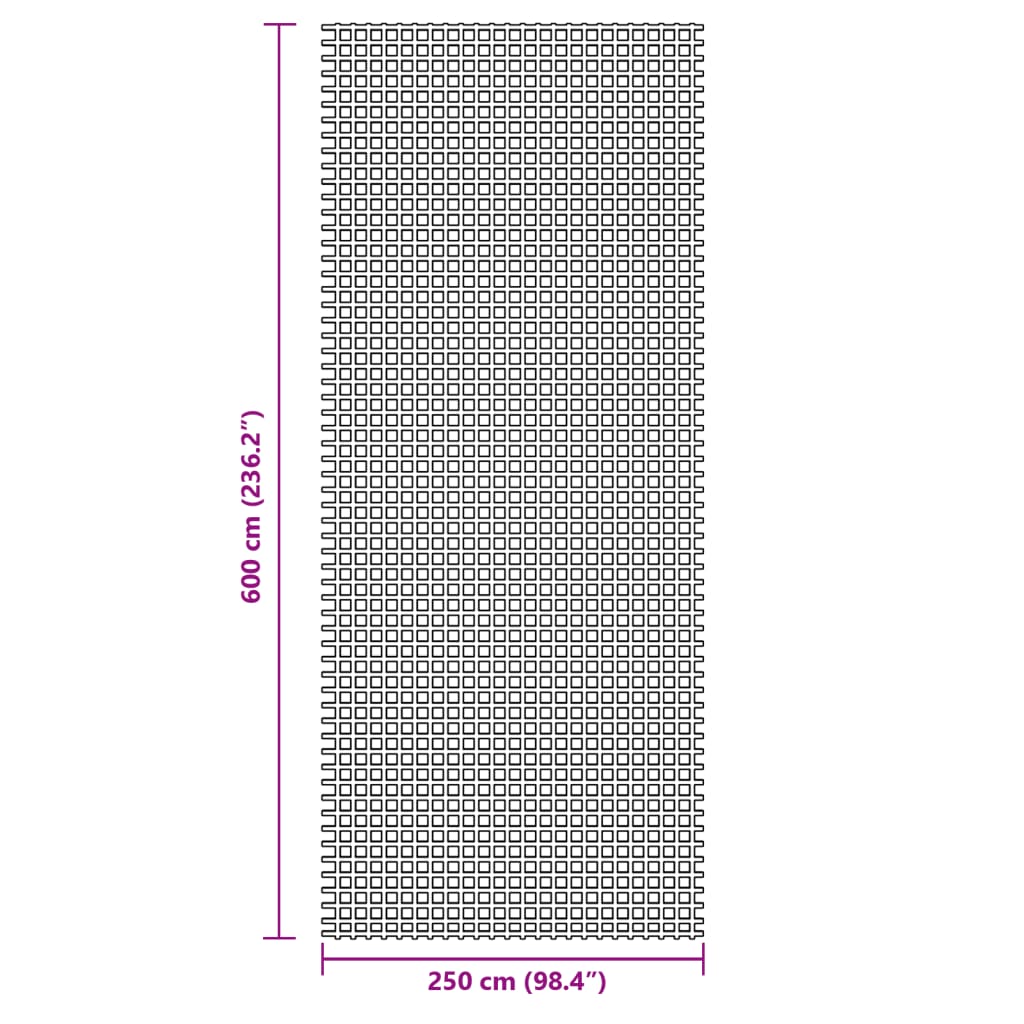 Zeltteppich Anthrazit 6x2,5 m