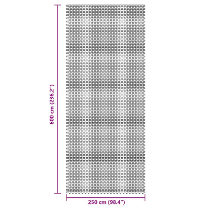 Zeltteppich Anthrazit 6x2,5 m
