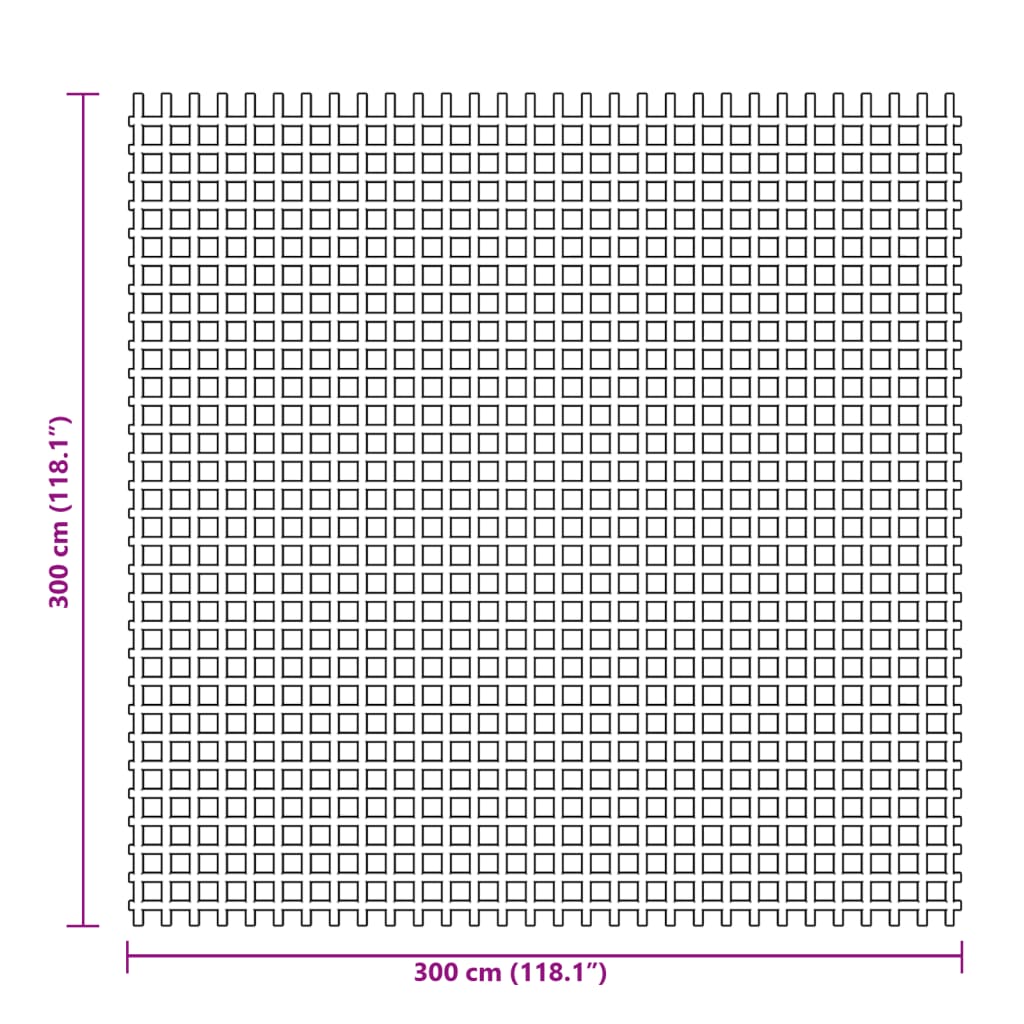 Zeltteppich Anthrazit 3x3 m
