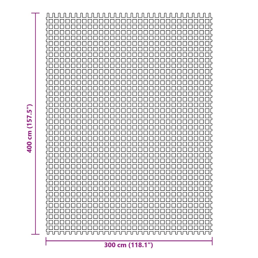Zeltteppich Anthrazit 4x3 m