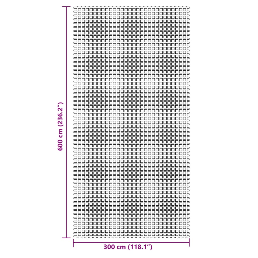 Zeltteppich Anthrazit 6x3 m