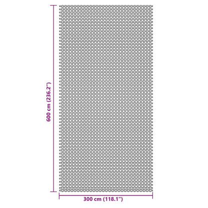Zeltteppich Anthrazit 6x3 m