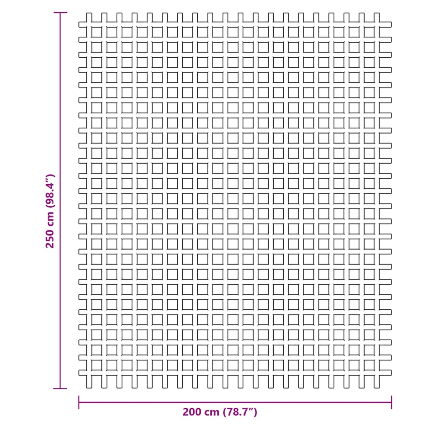 telttæppe blå 2,5x2 m