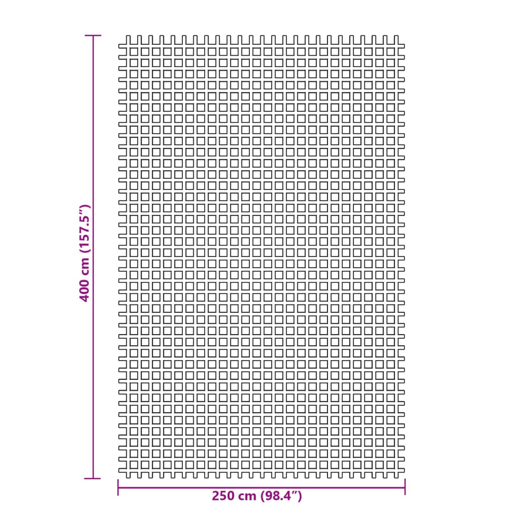 Zeltteppich Grün 4x2,5 m