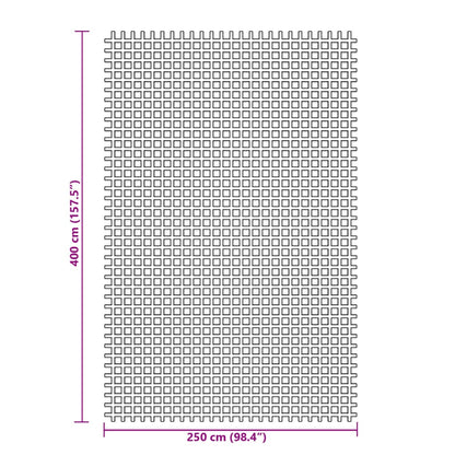 Zeltteppich Grün 4x2,5 m
