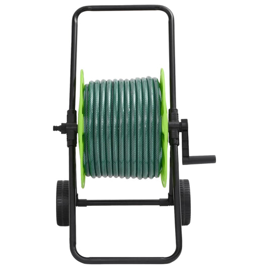 Schlauchwagen mit Schlauchanschluss-Set 0,75" 20 m PVC Grün