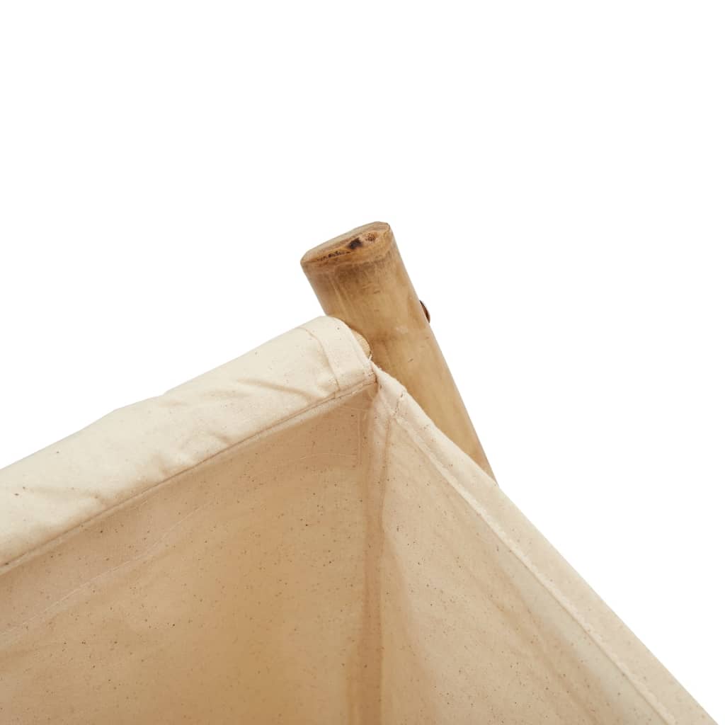 Vasketøjskurv Cremehvid 45x55x63,5 cm Bambus