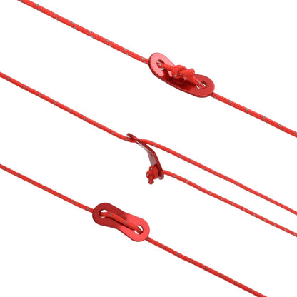 Teltreb Reflekterende med rebstrammere 50 m 3 mm