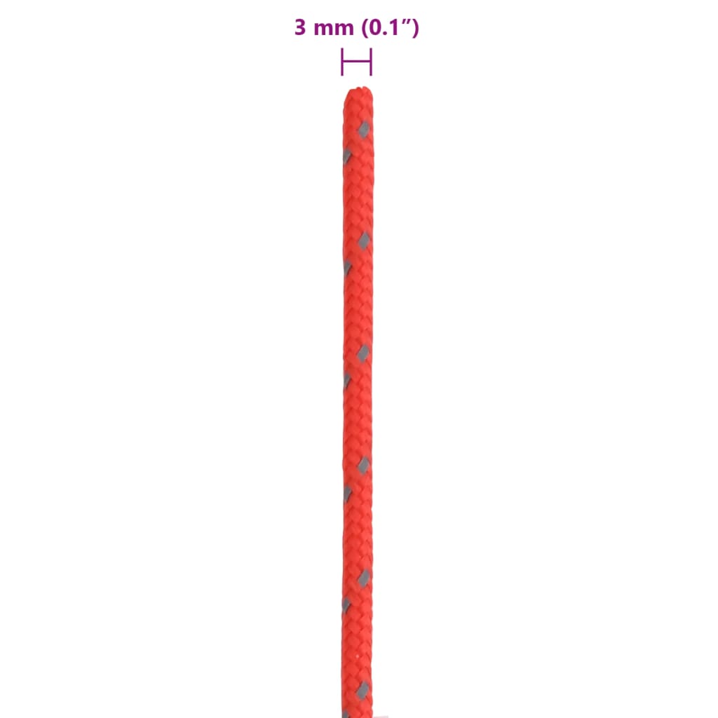 Teltreb Reflekterende med rebstrammere 50 m 3 mm
