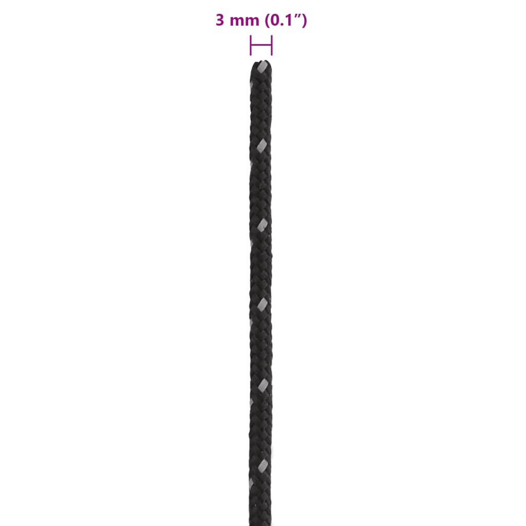 Teltreb Reflekterende med rebstrammere 50 m 3 mm