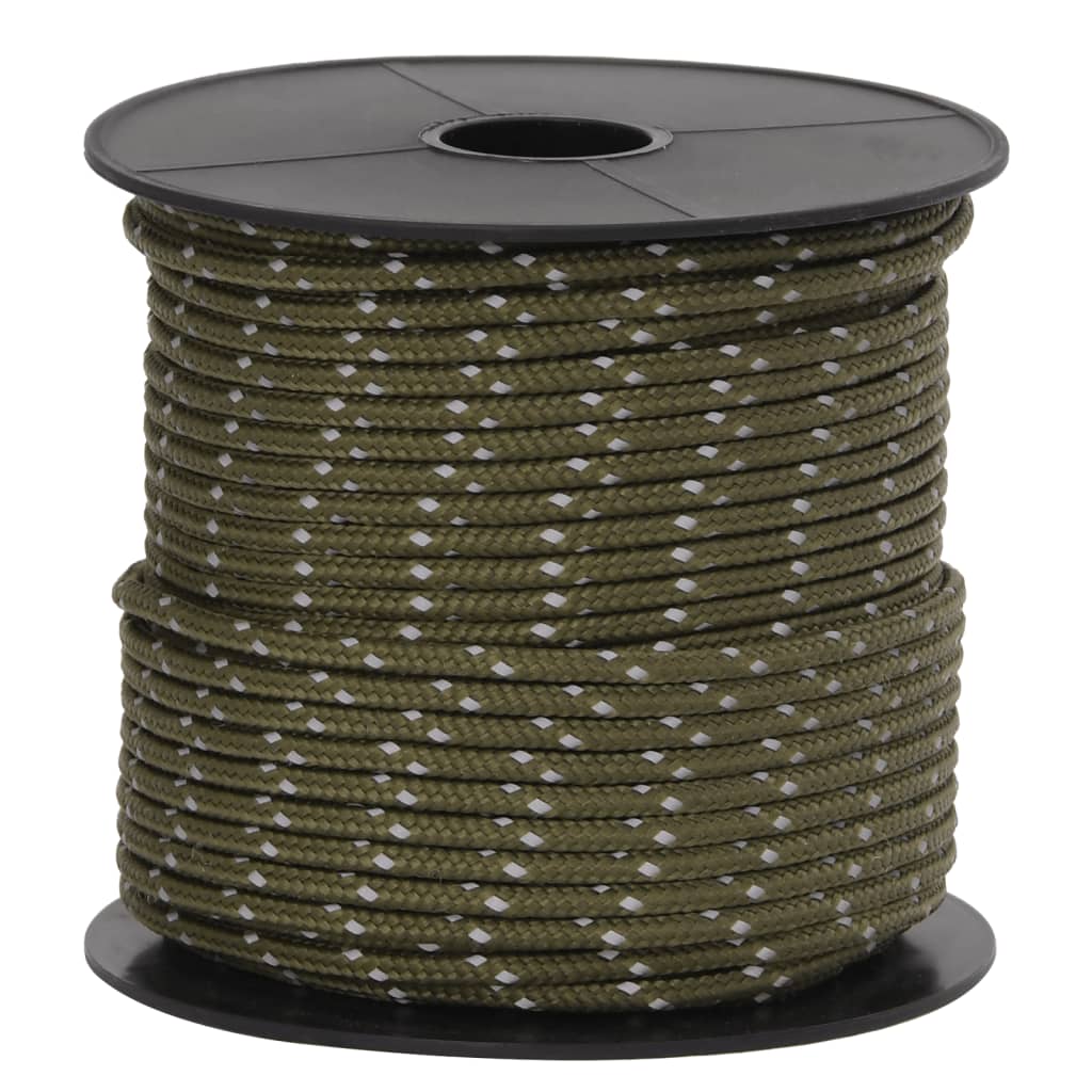 Teltreb reflekterende med rebstrammere 50 m 4 mm