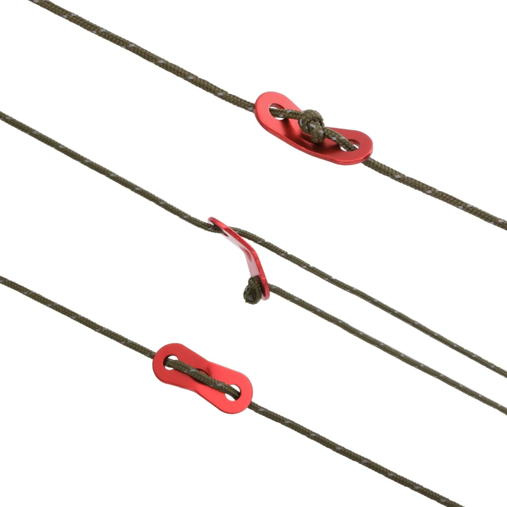 Teltreb reflekterende med rebstrammere 50 m 4 mm