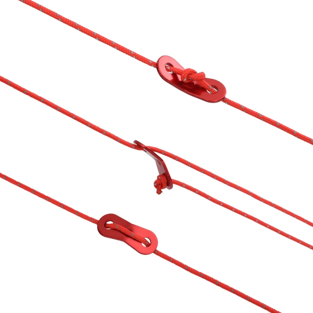 Teltreb reflekterende med rebstrammere 50 m 4 mm