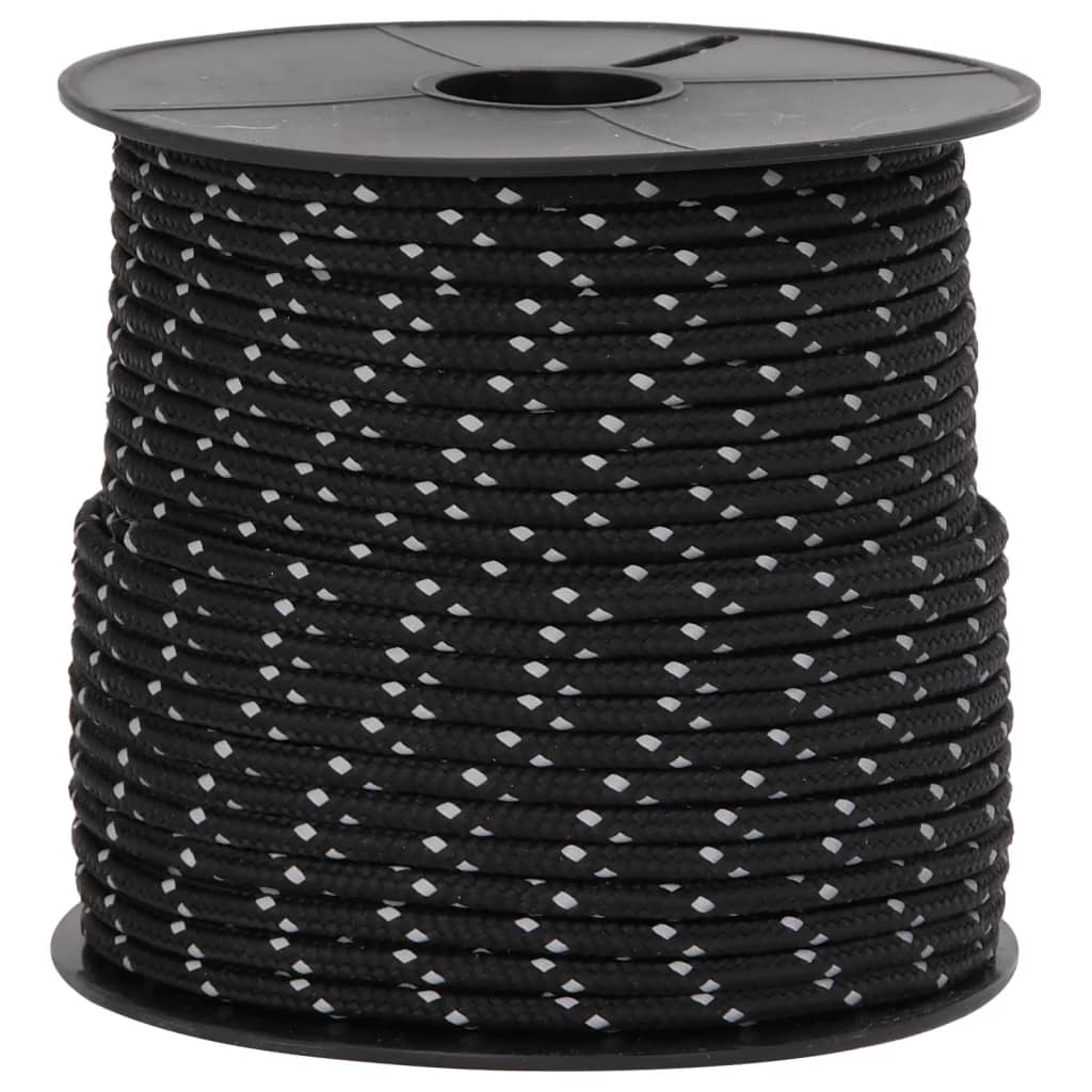 Teltreb reflekterende med rebstrammere 50 m 4 mm