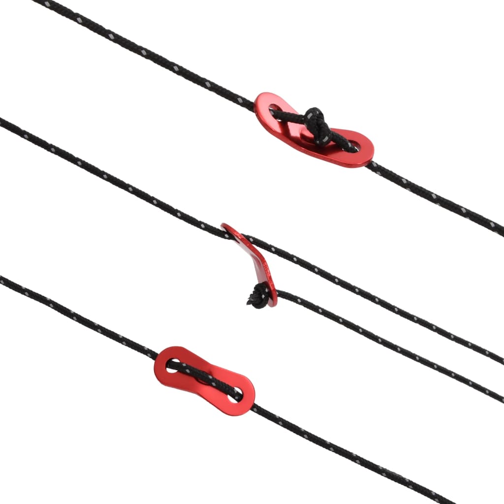 Teltreb reflekterende med rebstrammere 50 m 4 mm