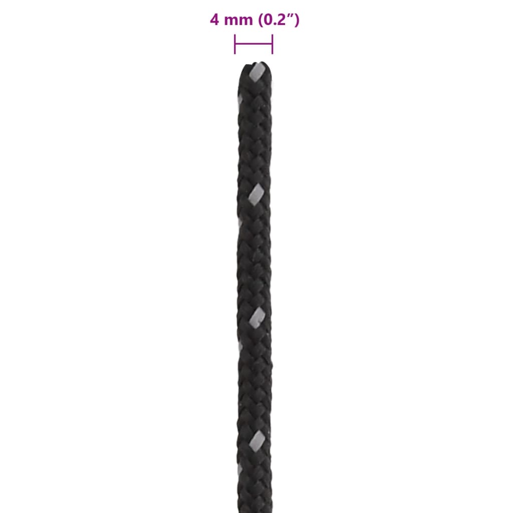 Teltreb reflekterende med rebstrammere 50 m 4 mm
