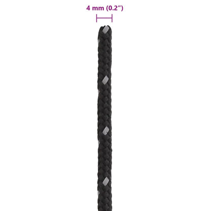 Teltreb reflekterende med rebstrammere 50 m 4 mm