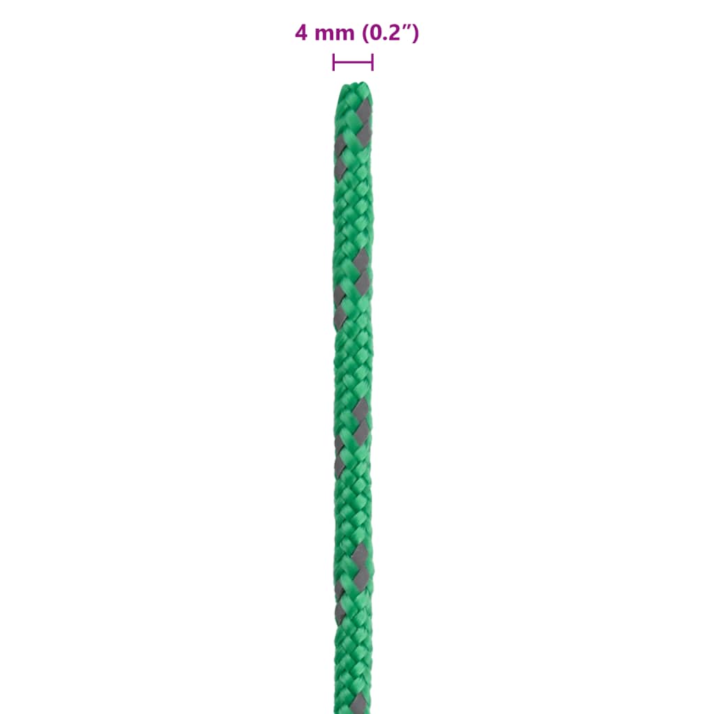 Teltreb med rebstrammere 8 stk. Reflekterende 4 m 4 mm