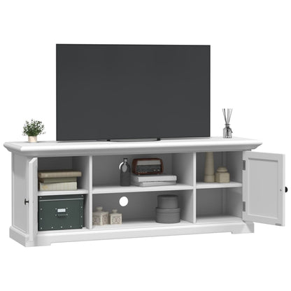 TV-skab Hvid 110x30x41 cm Træ Materiale