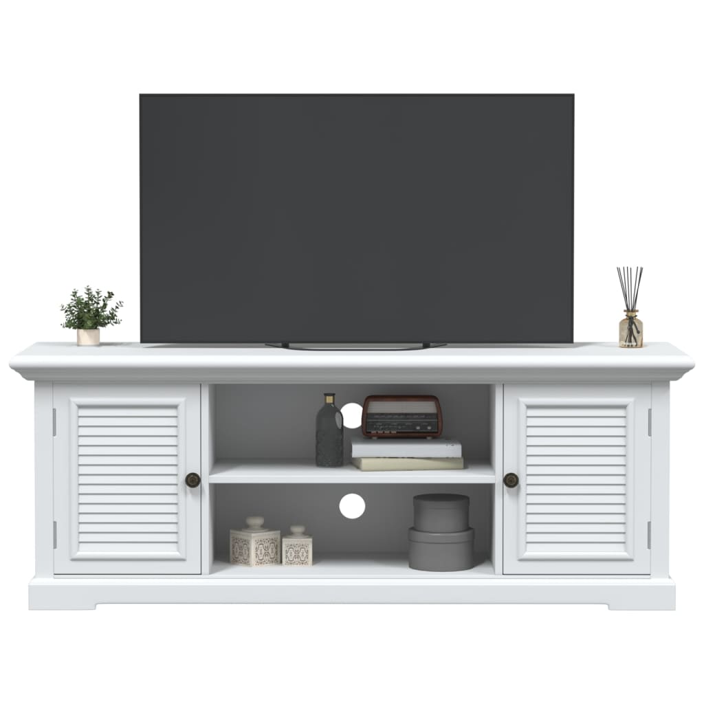 TV-skab Hvid 110x30x41 cm Træ Materiale