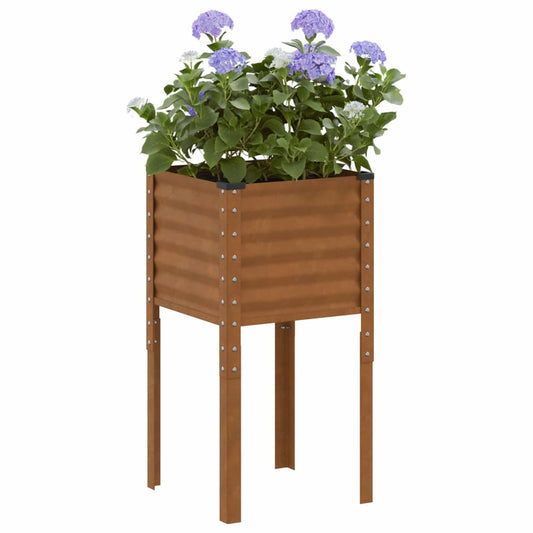 Pflanzkübel 45x45x88 cm Wetterfester Stahl
