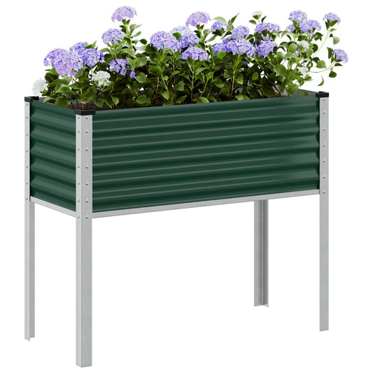 Pflanzkübel Grün 100x45x90 cm Stahl