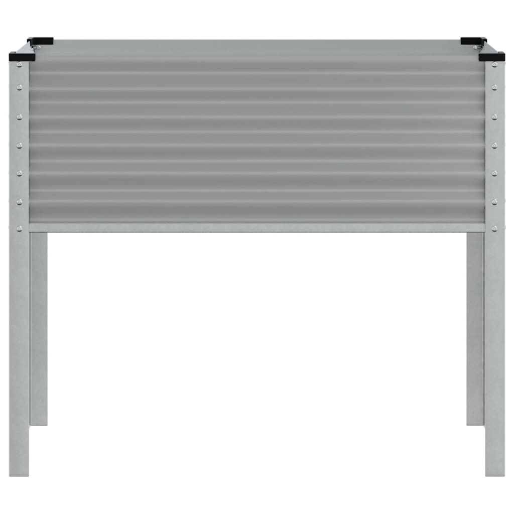 Pflanzkübel Grau 100x45x90 cm Stahl