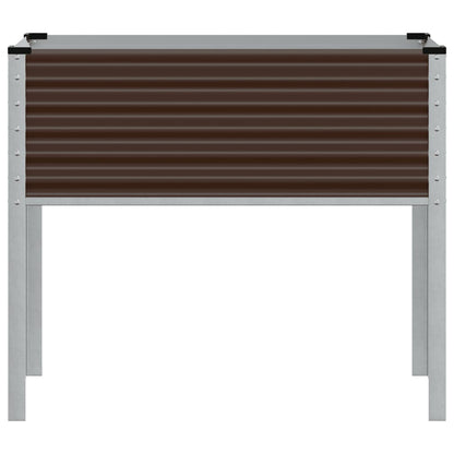 Pflanzkübel Braun 100x45x90 cm Stahl