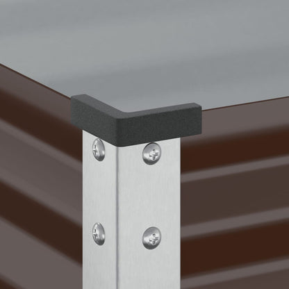Pflanzkübel Braun 100x45x90 cm Stahl