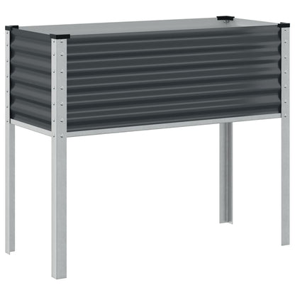 Pflanzkübel Anthrazit 100x45x90 Stahl