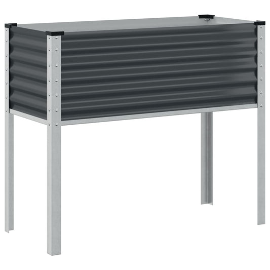 Pflanzkübel Anthrazit 100x45x90 Stahl