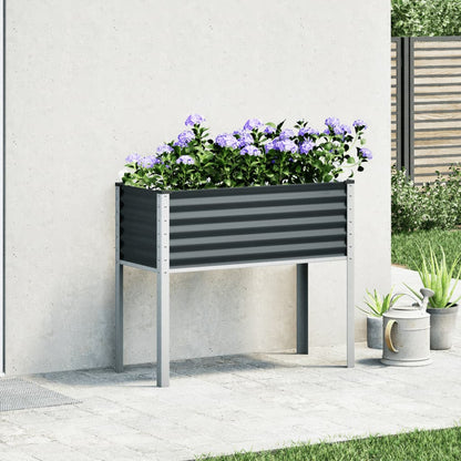 Pflanzkübel Anthrazit 100x45x90 Stahl