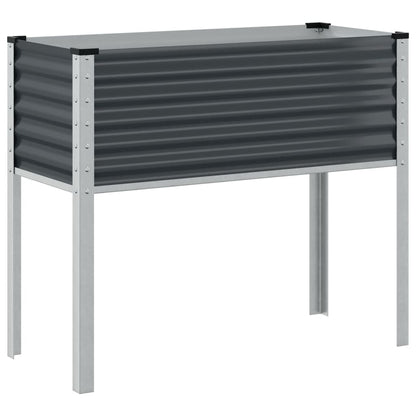 Pflanzkübel Anthrazit 100x45x90 Stahl