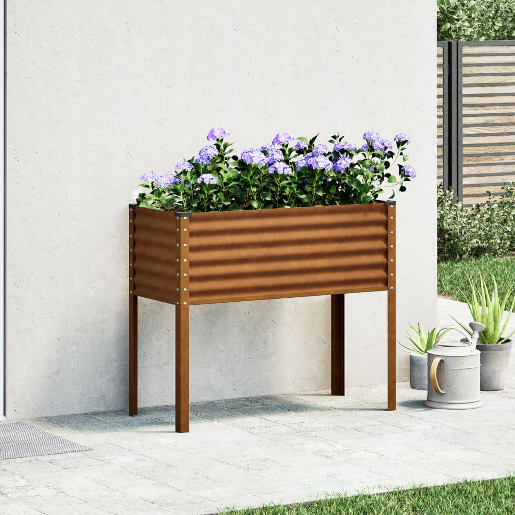 Pflanzkübel 100x45x90 cm Wetterfester Stahl