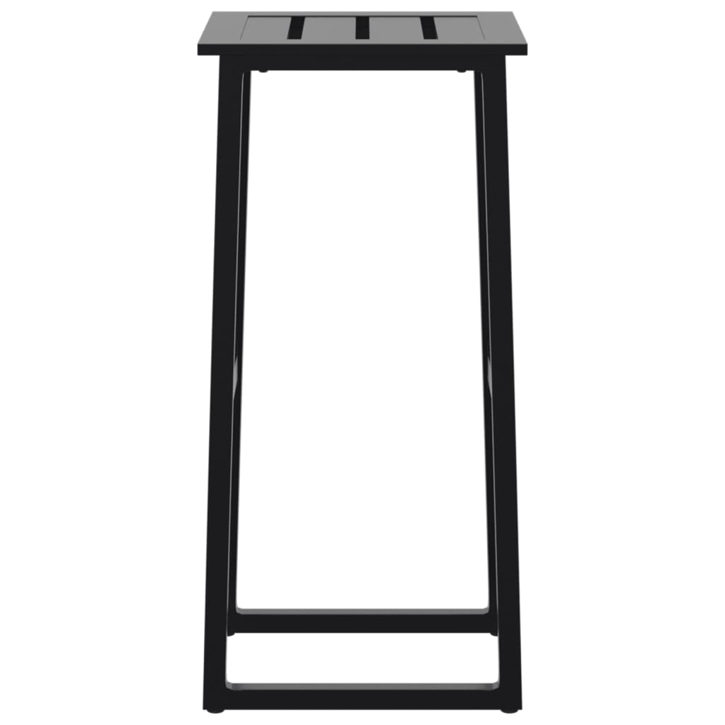 Barhocker 4 Stk. Schwarz 38x38x80 cm Pulverbeschichteter Stahl