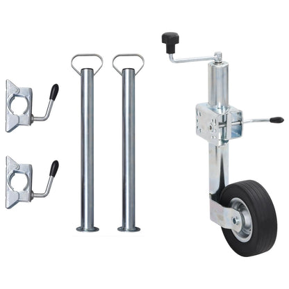 Stützrad 60 mm mit 2 Stützrohren und 3 Klemmen