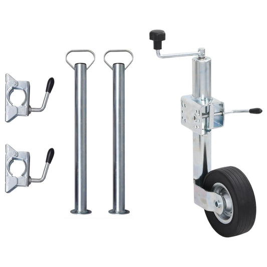 Stützrad 60 mm mit 2 Stützrohren und 3 Klemmen