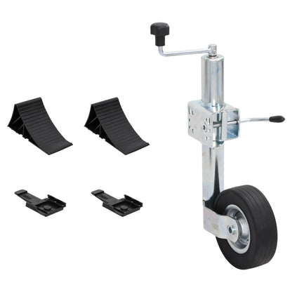 Stützrad 60 mm mit Klemme und Unterlegkeilen