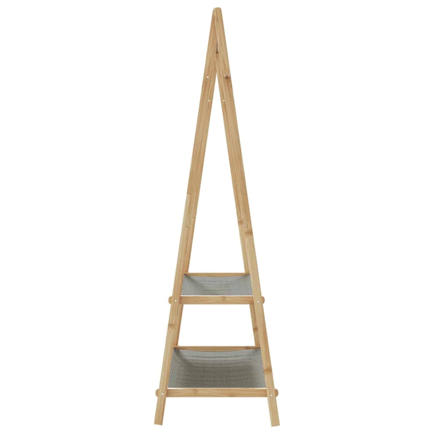 Kleiderständer mit Ablagen 96x45,5x150,5 cm Bambus